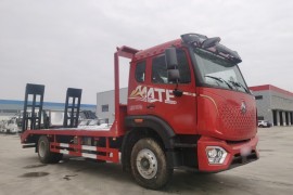 Howo 4X2 flatbed transport vehicle, 20t excavator trailer
