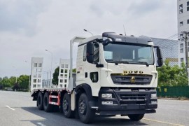 8X4 Sinotruk HOWO 40 ton flatbed truck